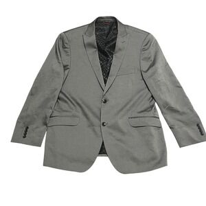 Billy London Mens 44R Grey Blazer Jacket Suit Coat 2‎ Button Lined